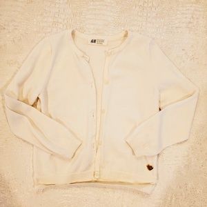 4for$20!! H&M ivory cardigan for girls